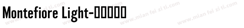 Montefiore Light字体转换